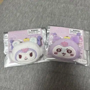 산리오 치이카와 (먼작귀) 헤어 클립 모몽가 쿠로미