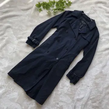 UNITED ARROWS 네이비 더블 브레스트 트렌치코트 M 사이즈