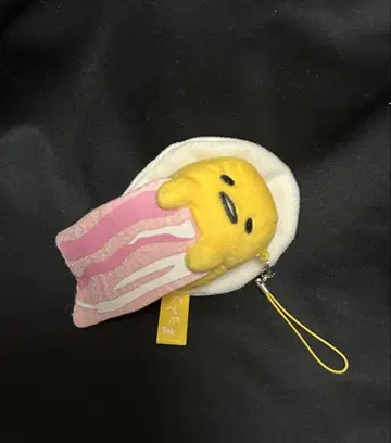 새상품급 구데타마 베이컨 봉제 인형 키링 헤이세이 레트로 레어