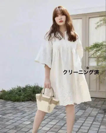 herlipto 자수 팝린 미니 드레스