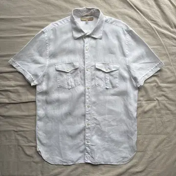 BANANA REPUBLIC 사파리 셔츠 린넨 화이트