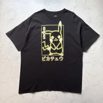 포켓몬 피카츄 025 네온 TEE