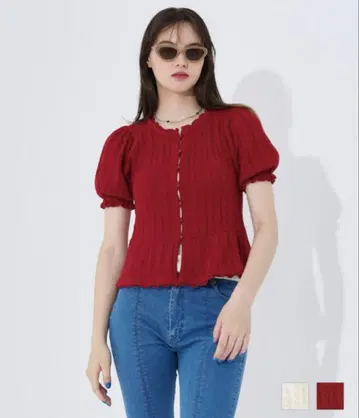 tina jojun 케이블 짜임 반팔 니트