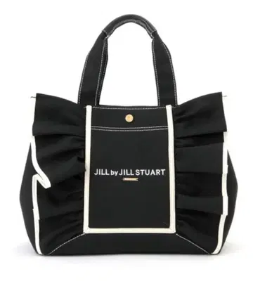 JILL by JILL STUART 프레임 프릴 토트 블랙 대 완판