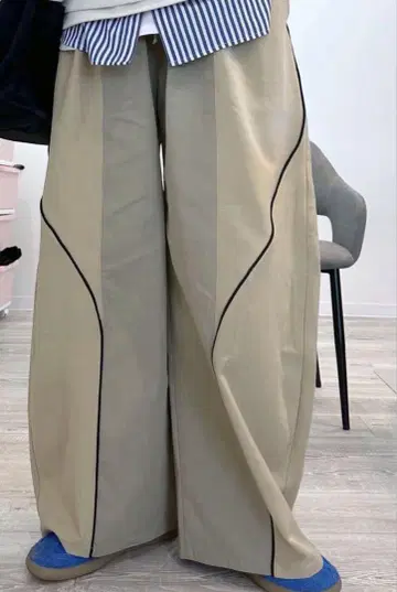 니코앤드 Misayo 하기 와이드 팬츠 베이지