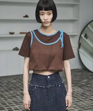 AIC. 2WAY 비대칭 바인더 티셔츠