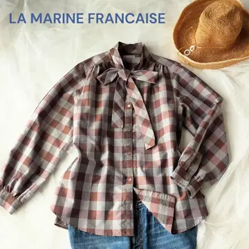 마린프랑세즈 MARINE FRANCAISE 보타이 블라우스 셔츠