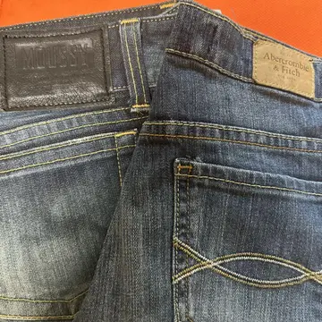 세트 Moussy&아베크롬비 & Fitch 스트레이트 데님