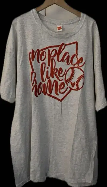 Hanes 오버 사이즈 티셔츠 no place like home
