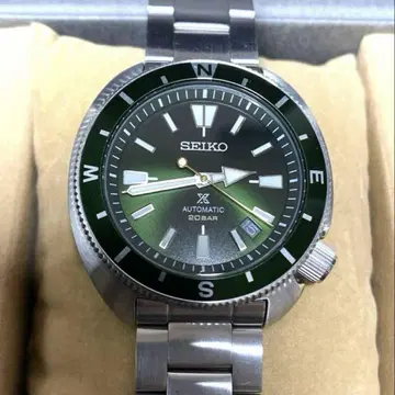 세이코 오토매틱 손목시계 그린