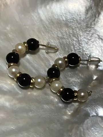 K9 9ct 펄 오닉스 귀걸이