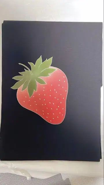 딸기 무늬 순수 실크 나고야 오비