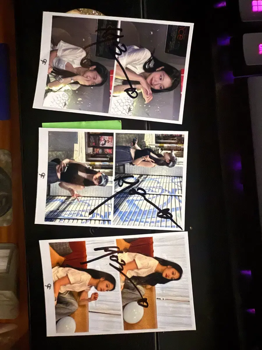 Fromis_9 lee seoyeon cgv fan meeting set sign polaroid