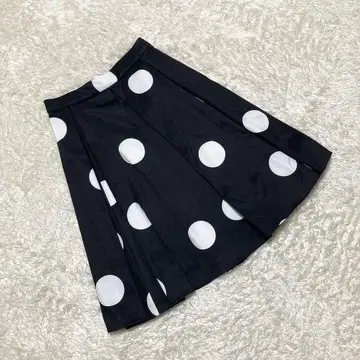 케이트 스페이드 kate spade 스커트 플레어 개더 롱 도트