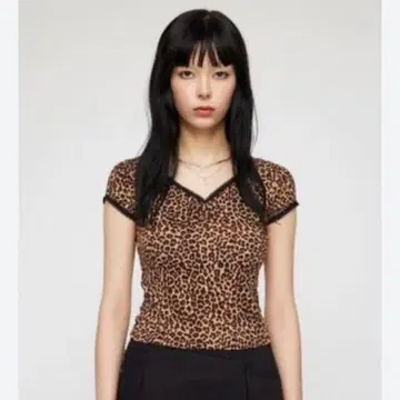 LAGUA GEM 레오파드 레이스 레오파드 탑