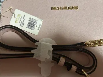 미사용품 마이클코어스 핑크 숄더백 가죽 체인 크로스 바디
