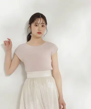 프로포션 바디 드레싱 보트넥 리브 니트