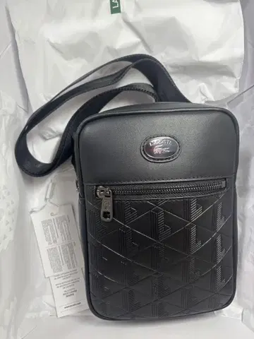 라코스테 블랙 숄더백 모노그램 숄더백