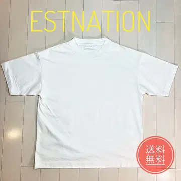 ESTNATION 티셔츠 화이트 M 사이즈 새상품급 백 프린트