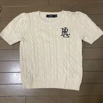 LAUREN RALPH LAUREN 반팔 니트 아이보리