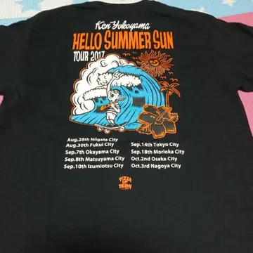 Ken Yokoyama HELLO SUMMER SUN 티셔츠 L