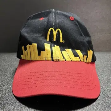 맥도날드 감자 패턴 캡 mcdonald's USA 기업 물품 초레어