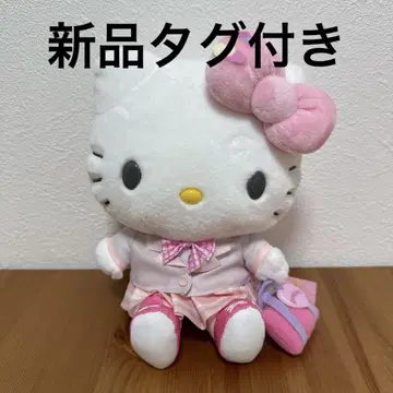 미사용 새상품 산리오 학원 반짝임부 봉제 인형 헬로키티 레어