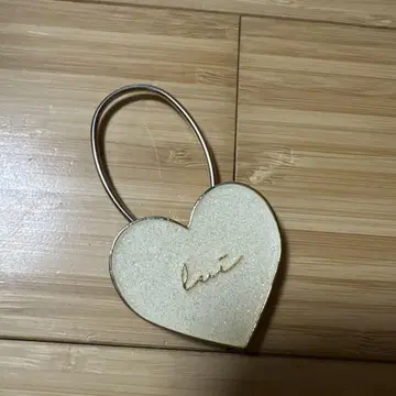 luijewelry 하트 키링 화이트