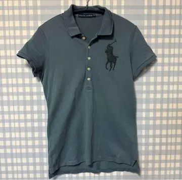 Ralph Lauren M 피케 셔츠 빅 포니 데님 블루