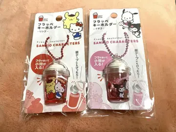 산리오 프라페 키링 사과 헬로키티 폼폼푸딩 소품함