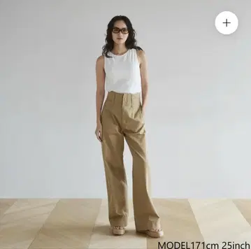 searoomlynn 하이 웨스트 루즈 데님 트라우저 25인치