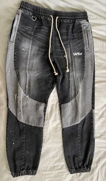 SAPEur 사풀 2nd 모델 데님 트랙 팬츠 블랙 2XL
