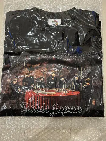 Travis Japan 투어 티셔츠 찬성 네이비