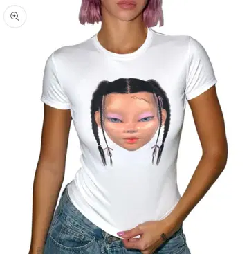 LEAWALD MYSTERY TEE BABY T 화이트 티셔츠