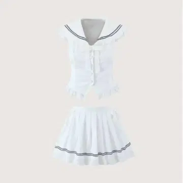 LA POMME petit 스위트 레이스 네이비 세트