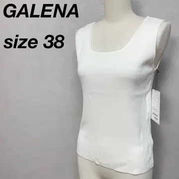 GALENA 니트 탱크 스퀘어 탱크탑 화이트 38