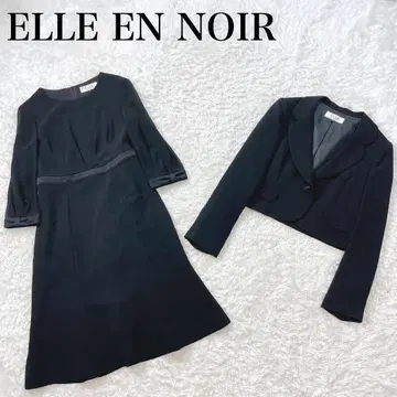엘르 누아르 블랙 포멀 원피스 수트 셋업