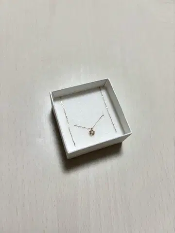 BLOOM 핑크 골드 플라워 다이아몬드 목걸이