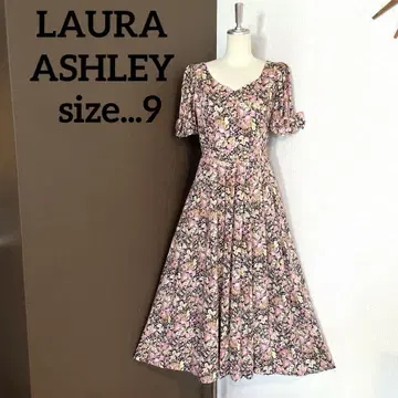 LAURA ASHLEY 빈티지 꽃무늬 올 패턴 클래시컬 롱 원피스