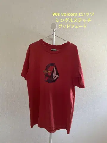 90s volcom 티셔츠 싱글 스티치 올드 스케이트 선 페이드