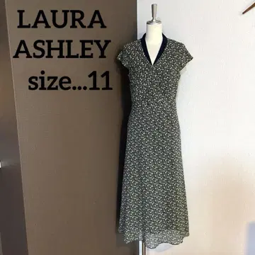 LAURA ASHLEY 롱 원피스 올 패턴 꽃무늬 우아함