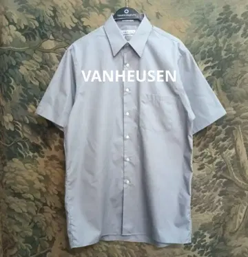 VANHEUSEN 반팔 셔츠 L 사이즈 그레이
