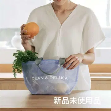 미사용 새상품 DEAN & DELUCA 메쉬 토트백 라일락 S 사이즈