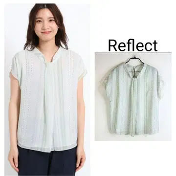 Reflect [세탁 가능] 도트 무늬 요류 블라우스