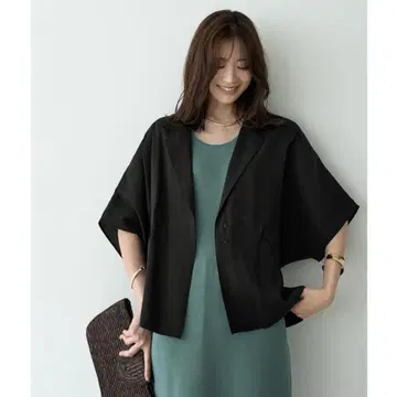 STYLE DELI 스타일 델리 얇은 시어 셔츠 자켓 블랙