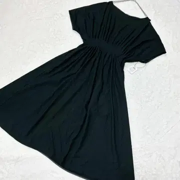 미사용 피에르 가르뎅 허리 태그 원피스 블랙 L