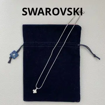 SWAROVSKI 스와로브스키 실버 크로스 목걸이 펜던트