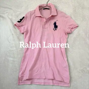 Ralph Lauren 랄프 로렌 빅 포니 자수 핑크 피케 셔츠