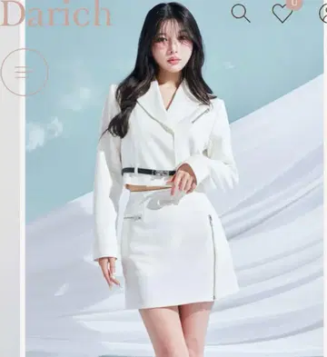 darich 다리치 허리 벨트 숏 자켓 색스