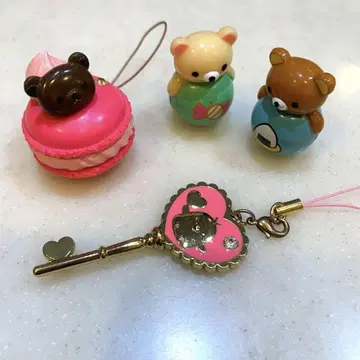 리락쿠마 마스코트 잡화 키링 묶음 판매